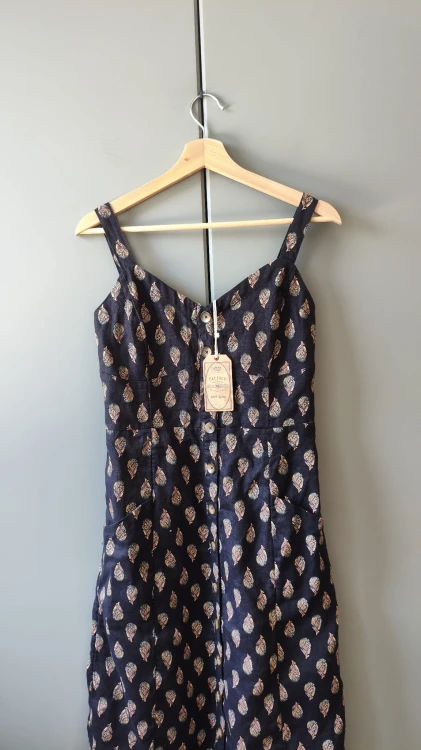 Fat Face pellavamekko napeilla – kuva 2