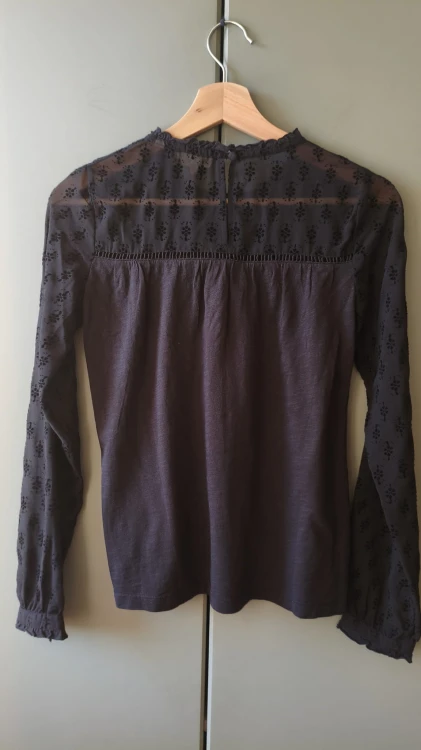 Fat Face bomuldsbluse med dekorative indsatser – billede 8