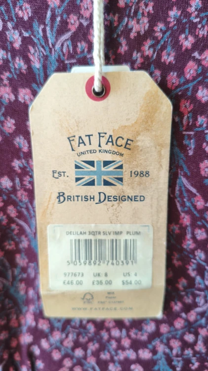 Fat Face -viskoosipusero pienellä kukkakuviolla – kevyt, naisellinen ja mukava – kuva 3