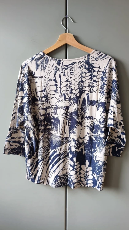 Desigual-blus i viskos med konstnärligt tryck – bild 7