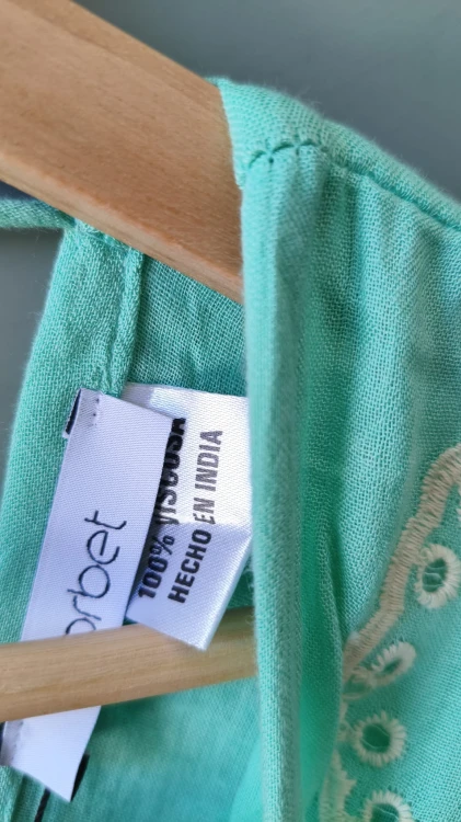 Sorbet-mekko viskoosista koristeellisilla boho-yksityiskohdilla – kuva 4