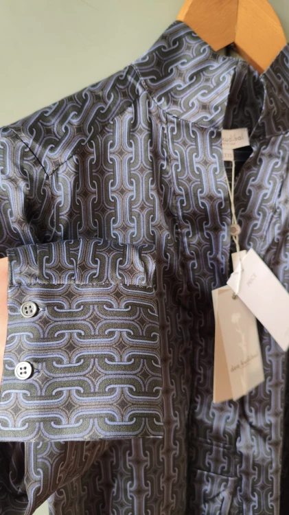 Sidenskjorta dam Dea Kudibal mullbärssiden Mulberry Silk – lyxig premiumskjorta S, M – bild 15