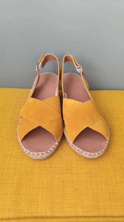 Sandaler i läder Seasalt Cornwall med kilklack – bild 11