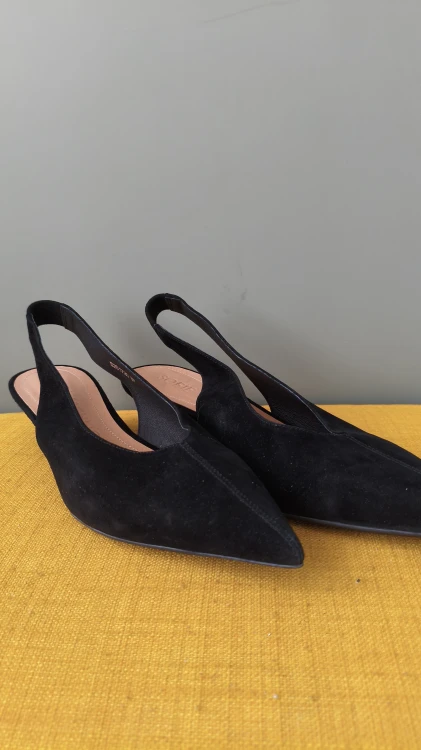 Sofie Schnoor naisten nahkaiset ballerinat – kärjelliset slingback-kengät aidosta nahasta – kuva 2