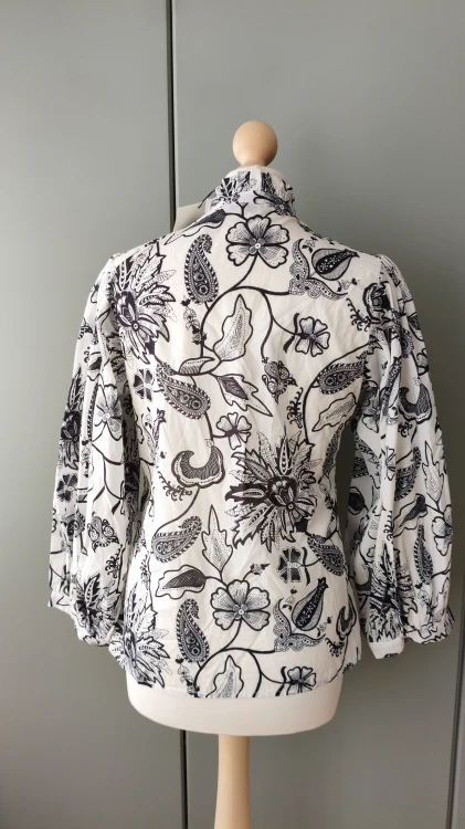 Bomullsblus för dam Dea Kudibal med mönster – elegant blus av bomull – bild 13