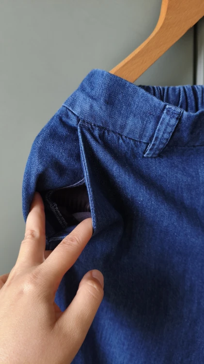 Bomullsbyxor för dam Mos Mosh – eleganta jeansbyxor med vida ben – bild 3