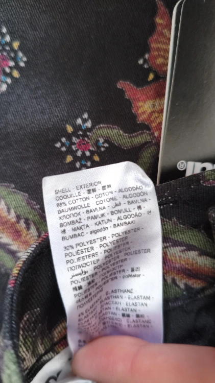 Bomullsbyxor för dam Desigual med blommor – feminina byxor med blommönster – bild 10