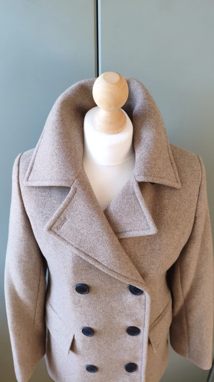 InWear ullkappa – elegant dubbelknäppt damkappa – bild 9