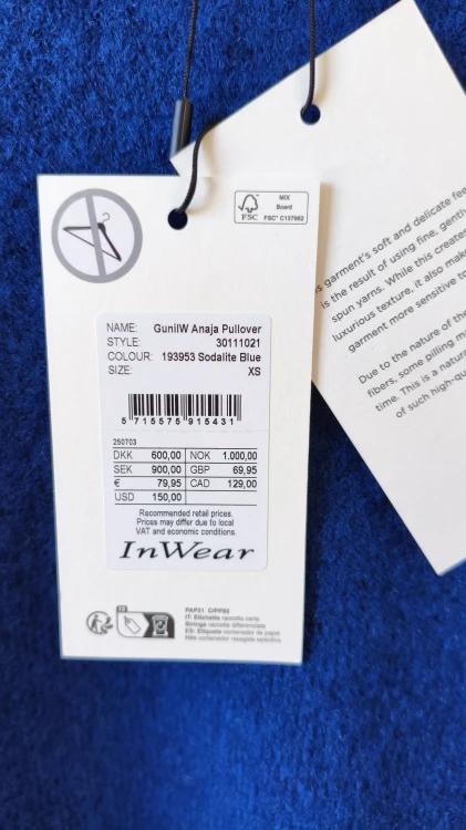 InWear sweater med uld og alpaka – varm premium damesweater – billede 3