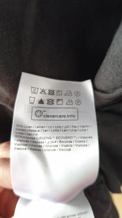 Sukienka Part Two z wiskozy i lnu – kobieca sukienka premium – zdjęcie 6