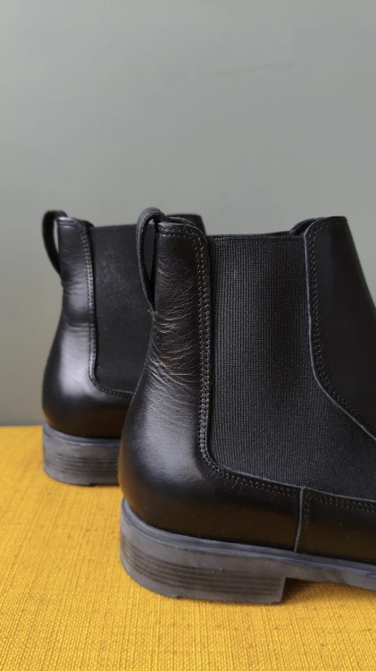 Shoe The Bear støvletter i læder – klassiske dameboots i læder – billede 7