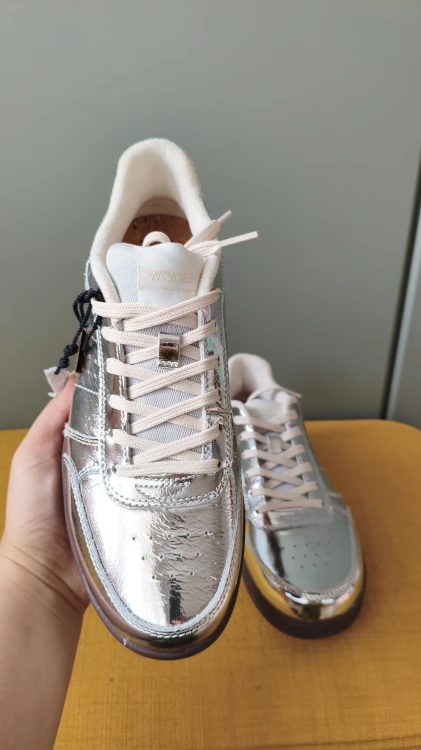 Sneakers i læder fra Woden – damesko i ægte læder – billede 2