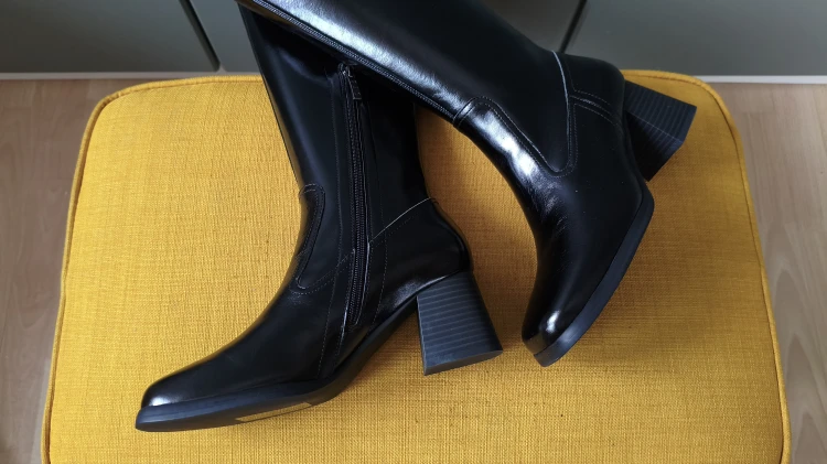 Skórzane kozaki Shoe The Bear – eleganckie kozaki damskie na słupku – zdjęcie 3