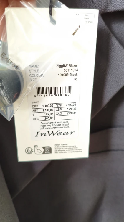 InWear – elegant tailleret damejakke, klassisk premium blazer – billede 9