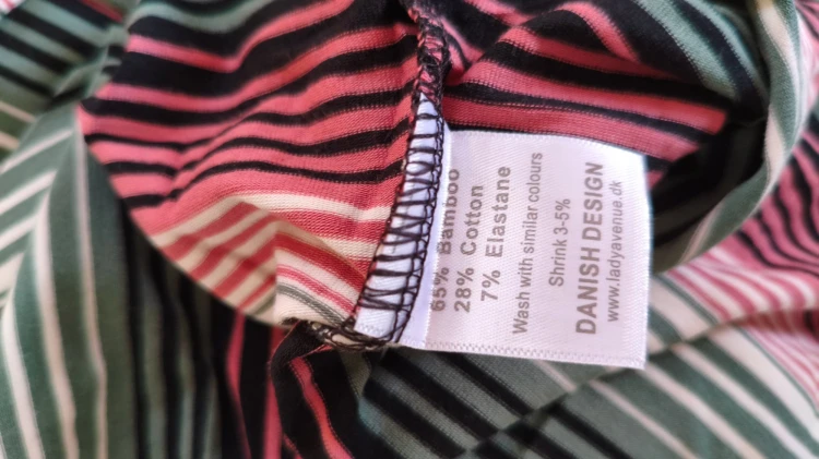 Lady Avenue – koszula nocna damska w paski z długim rękawem, wygodna piżama z wiskozy bambusowej – zdjęcie 12