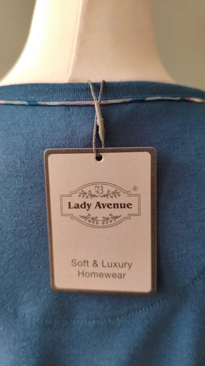 Lady Avenue – bawełniana piżama damska dwuczęściowa, miękki komplet do spania i odpoczynku – zdjęcie 8