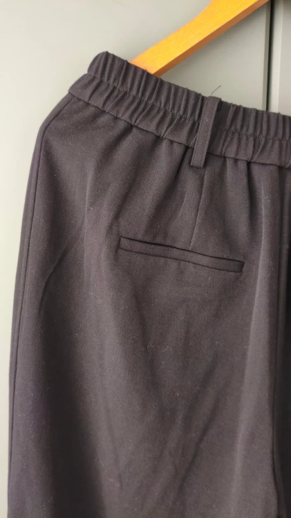 Masai – elegante damebukser med høj talje, klassiske bukser med læg – billede 7