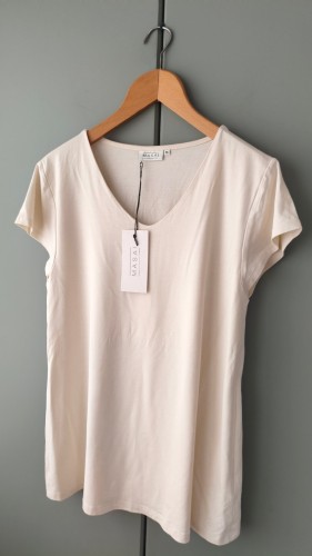 Masai – damska bluzka z krótkim rękawem, wygodny T-shirt basic duńskiej marki – zdjęcie 2