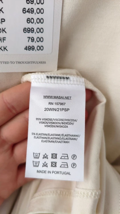 Masai – damblus med kort ärm, bekväm basic-T-shirt från det danska märket – bild 6