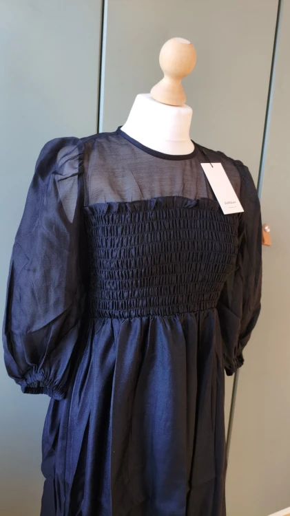 InWear – elegancka sukienka damska z marszczonym topem, markowa sukienka premium – zdjęcie 4