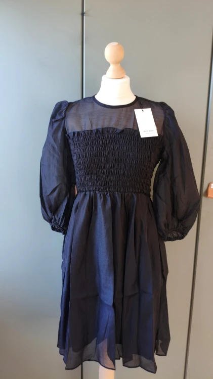 InWear – elegancka sukienka damska z marszczonym topem, markowa sukienka premium – zdjęcie 5