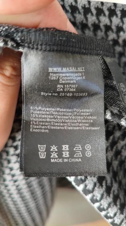 Masai – elegancka spódnica damska trapezowa midi, markowa spódnica w pepitkę – zdjęcie 5