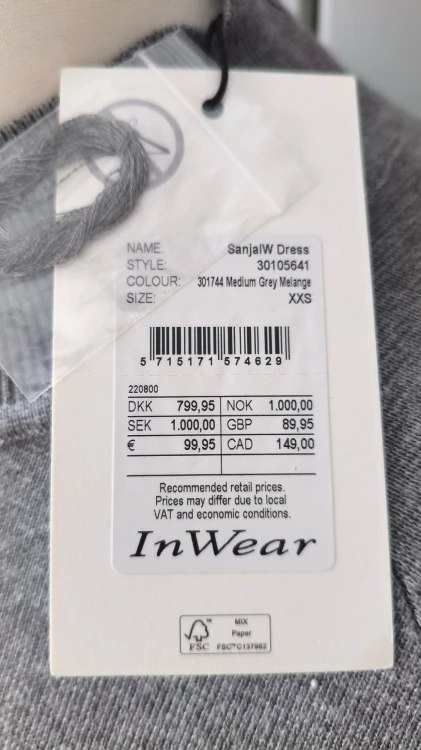 InWear – mukava naisten mekko, tyylikäs mekko arkeen ja töihin – kuva 6