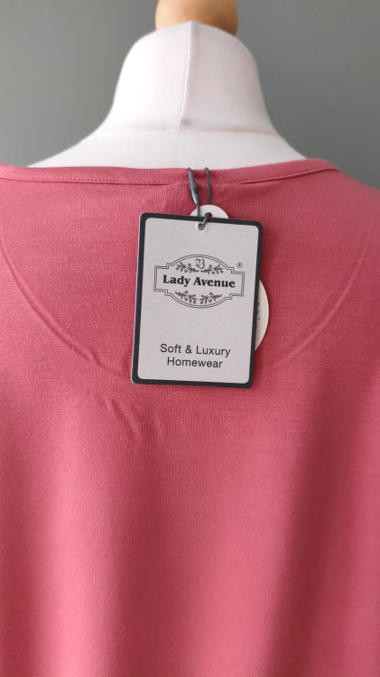 Lady Avenue – komplet piżamowy damski z bambusowej wiskozy, miękka piżama damska dwuczęściowa – zdjęcie 5