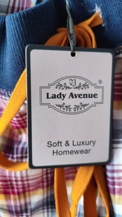 Lady Avenue – bomullspyjamasbyxor för dam, sköna byxor för sömn och avslappning hemma – bild 4