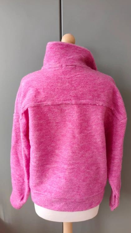 Sorbet – oversize skjortejakke til kvinder med uld, varm damejakke med lommer – billede 5