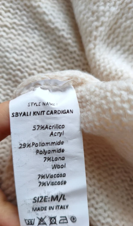 Sorbet – omlottkoftad damtröja med knytning, varm damcardigan med skärp – bild 6