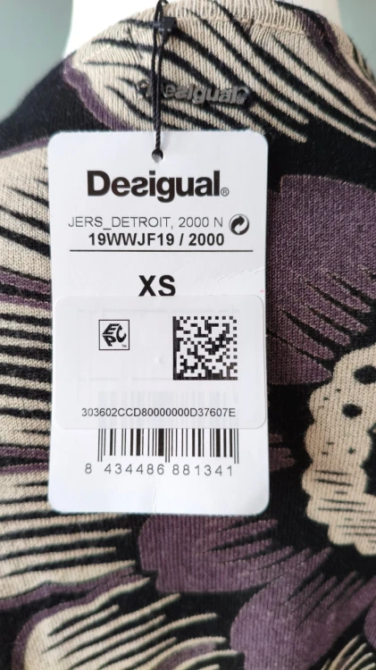 Desigual – lång damkardigan med fransar, löst slängkofta med asymmetrisk framsida – bild 6