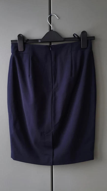 InWear – elegancka spódnica damska ołówkowa z wełną, klasyczna spódnica biurowa premium – zdjęcie 3