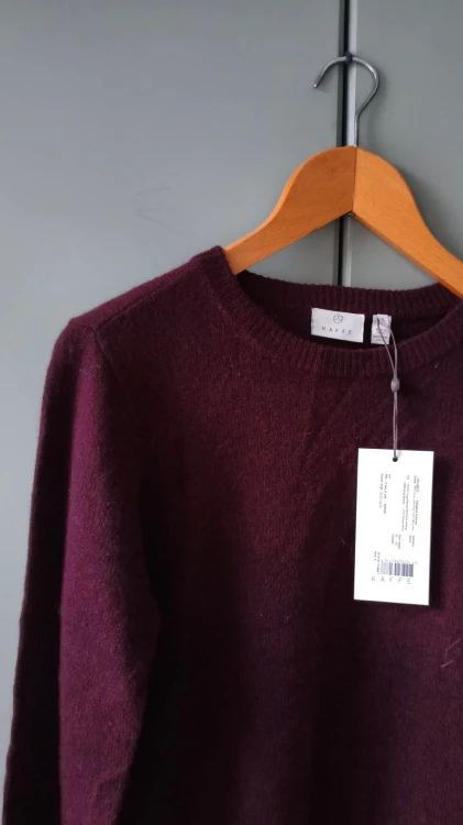 Kaffe – uldtrøje til damer med cashmere, blød premium pullover til kvinder – billede 2