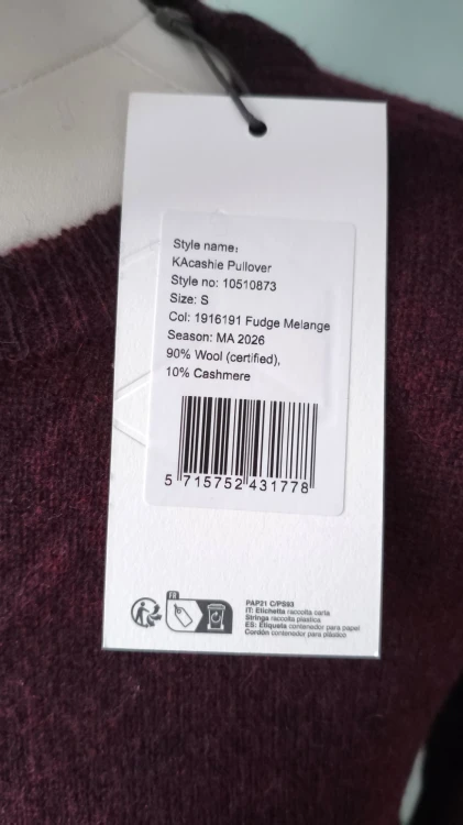 Kaffe – naisten villaneule kasmirilla, pehmeä premium-naistenneule – kuva 8