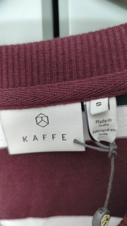 Kaffe – bomullsblus för dam med långa ärmar, bekväm premium-oversizeblus – bild 7