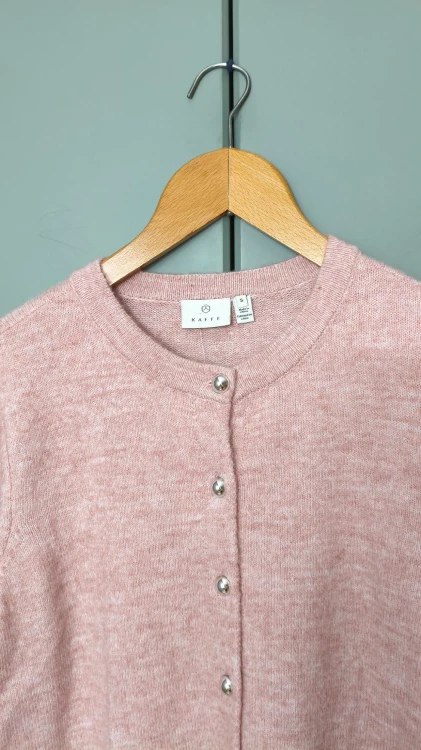 Kaffe – damski sweter rozpinany na guziki, klasyczny kardigan damski premium – zdjęcie 3