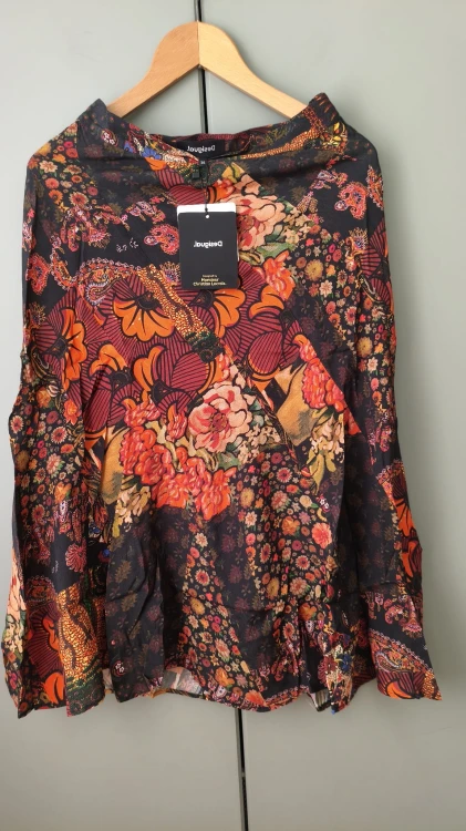 Desigual-kjol i viskos med blommönster – bild 5